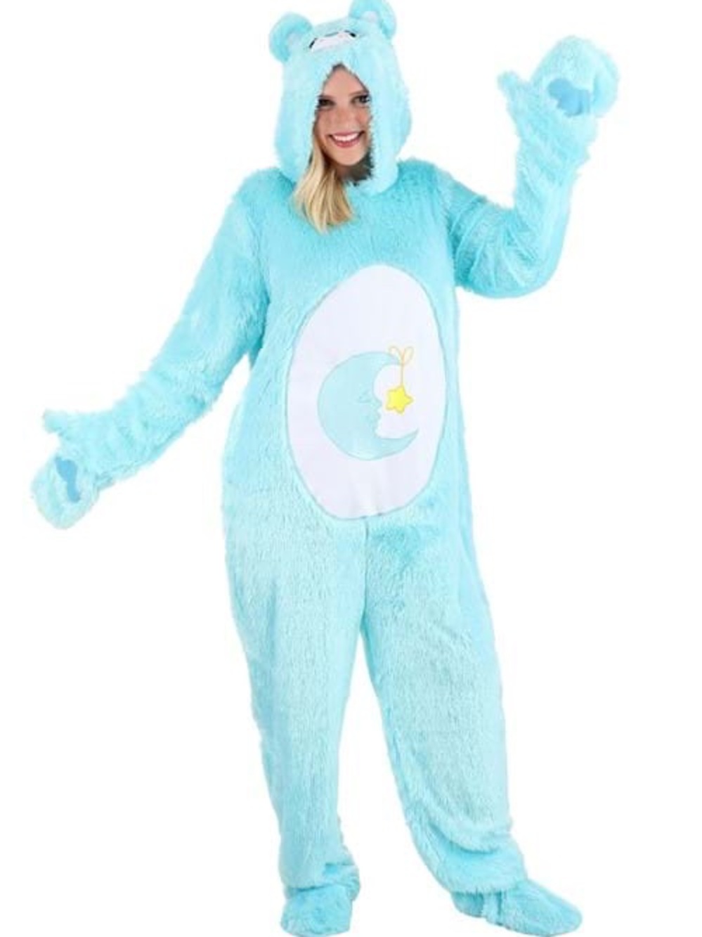 Classic Bedtime Bear Care Bears Costume for Adults Size Medium - Picture 8 of 13